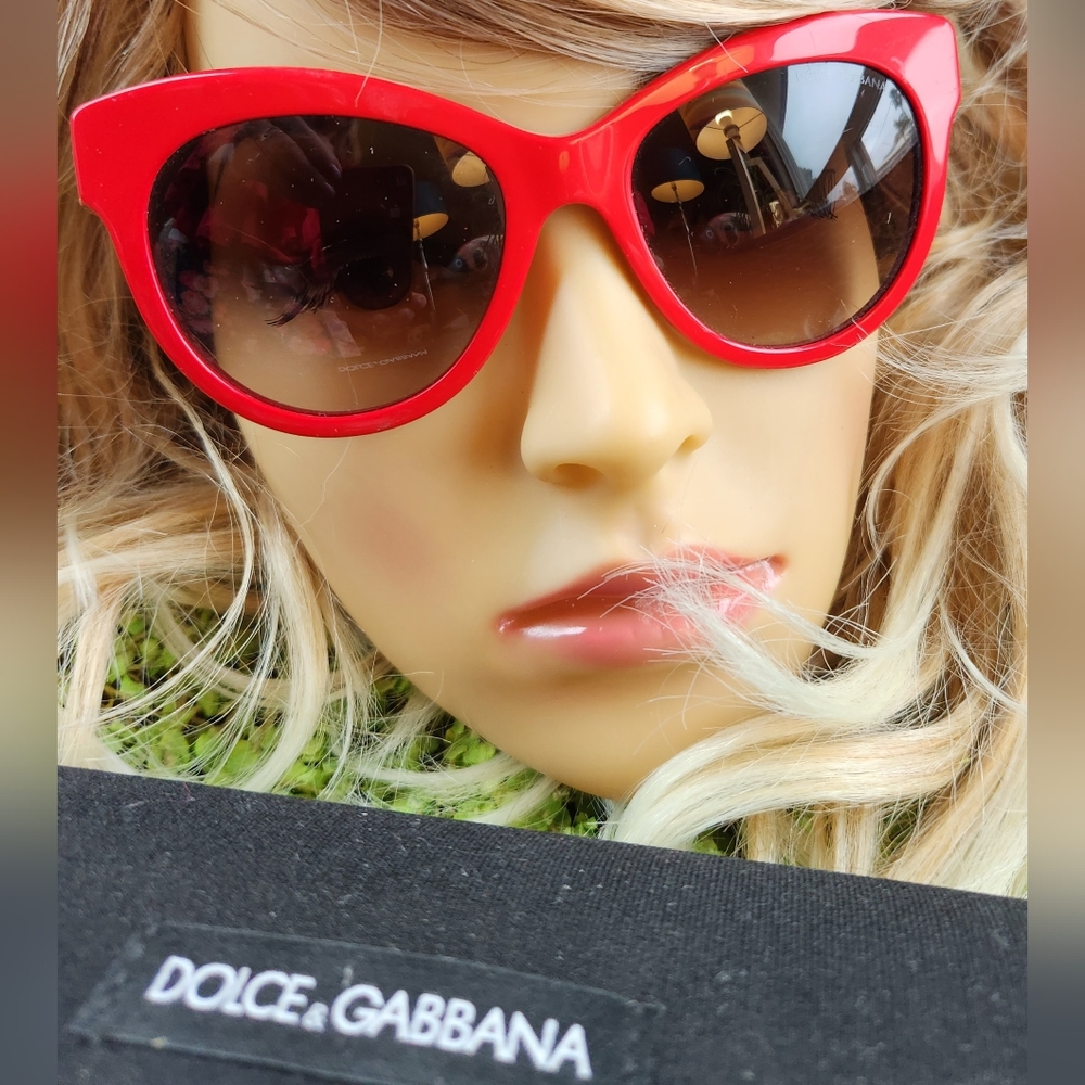DOLCE & GABBANA Red Mosaico ARTSY Italy MOSIAC Gradient Lens Sunglasses DG 4215 - Picture 8 of 16